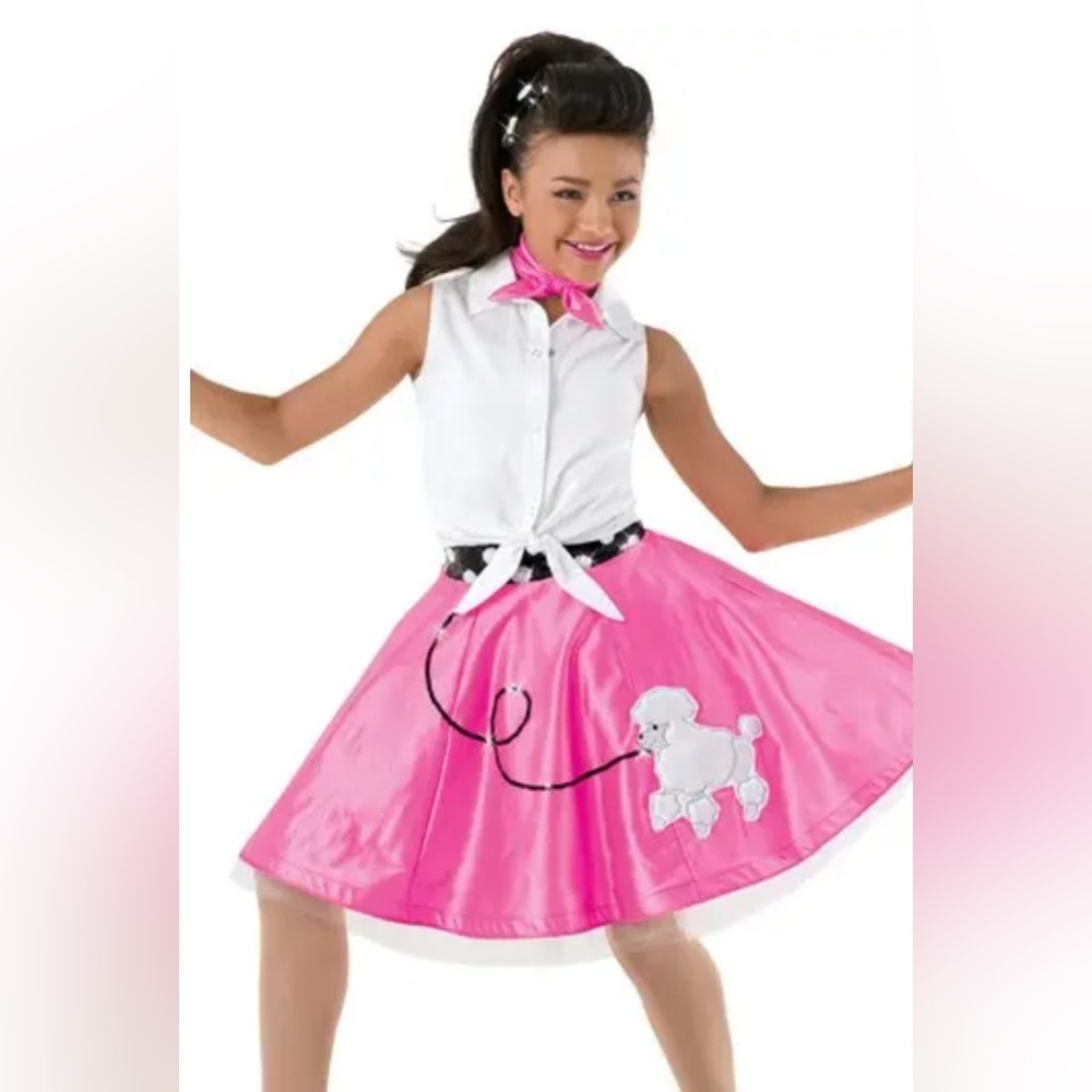 Weissman At The Hop 9499 Character 1950 Dance Costume Poodle Skirt in Magic Pink